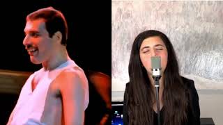 Show Must Go On  Freddie Mercury and Angelina Jordan [upl. by Zoldi51]