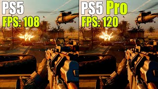 COD Black Ops 6 PS5 vs PS5 Pro Comparison  Graphics Resolution and FPS Test [upl. by Asirb]