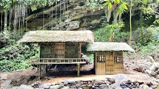 TIME PASSES 120 days living alone in the forest digging foundations building bamboo houses [upl. by Adina]