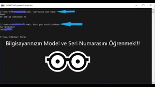 Bilgisayarın Modelini ve Seri Numarasını Programsız öğrenmenin en kısayolu😮 [upl. by Lund]