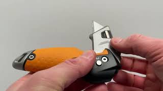 Fiskars Pro Folding Utility Knife Pros and Cons [upl. by Anuait]