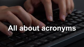 When to define acronyms in academic writing [upl. by Vinia]