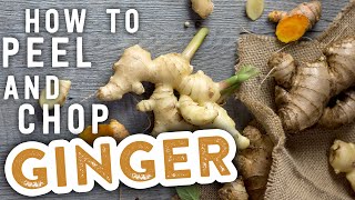 How to Peel and Chop Ginger  MyRecipes [upl. by Llesram657]