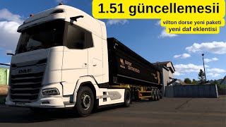 2025 MODEL DAF XF 151 GÜNCELEMESİ VW WİLTON DANPERLİ DORSE PAKETİ ETS2 [upl. by Lan]