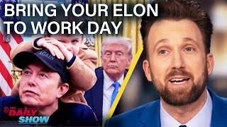 Elon Musk Crashes the Oval Office To Talk DOGE amp Trump Pushes Gaza Takeover  The Daily Show [upl. by Kobe]