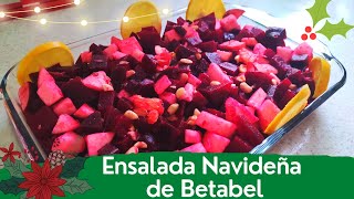 Ensalada Navideña de betabel remolacha Riquísima con pocos ingredientes y muy fácil de hacer [upl. by Noyart]