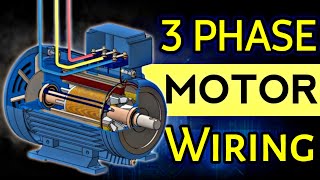 3 Phase Motor Wiring 100 Clear  Industrial Motor Connection in Hindi [upl. by Helse]