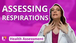 Assessing Respirations  Health Assessment for Nursing Students  LevelUpRN [upl. by Karlotte]