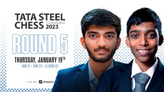 Tata Steel Chess 2023  Round 5  Peter Svidler amp David Howell commentate [upl. by Eibrab850]