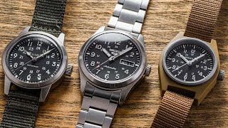 EntryLevel Field Watches Comparison  Bulova VWI Hack Seiko SRPG27 amp Marathon GPM [upl. by Domeniga]