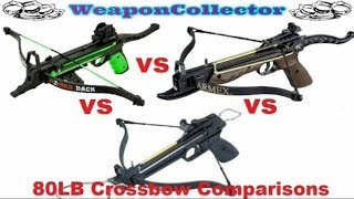 80lb Crossbow Power Tests  Horizone Tomcat MK2 MK Alloy [upl. by Ahsima]