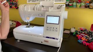 Setting up the Brother SE1900  Sewing for Beginners [upl. by Monarski]