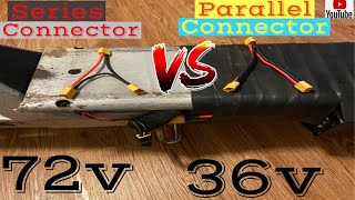 Bird 23 scooter ParallelSeries￼ Connecters how to DIY charge 72v￼ battery using 36v 🔌 charger [upl. by Damaris]