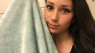 ASMR Blanket TouchingPettingWhispering Unintentional ASMR [upl. by Mcgill]