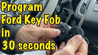 How to Program a new Ford key FOB  Remote [upl. by Bertold]