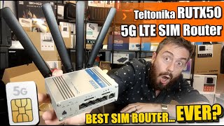 Possibly the BEST 5G Sim LTE Router I Have EVER Used  The Teltonika RUTX50 Router Review [upl. by Mccartan]