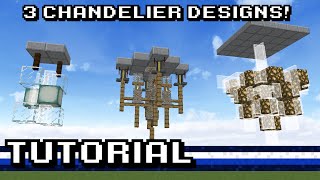 Minecraft 3 Chandelier Designs Tutorial [upl. by Doran]