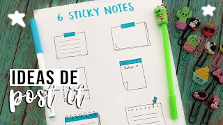 📝 Como hacer APUNTES BONITOS con STICKY NOTES POST IT [upl. by Tallula]