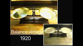 9 Rénovation dune ancienne balance  vintage scales restoration [upl. by Scrivens375]