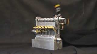 Six cylinder compressed air engine [upl. by Shepperd]