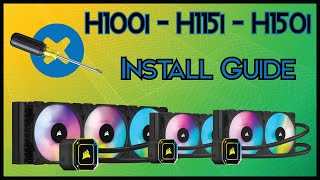 Corsair H115i amp 150i Elite Capellix RGB AIO Cooler Install Guide  All Sizes [upl. by Redep]