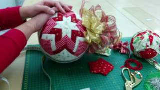 TUTORIAL BOLA DE NAVIDAD PATCHWORK POLIESPAN ANIME [upl. by Hoopen]