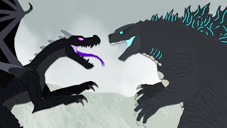 Godzilla vs Ender Dragon  EPIC battle  DinoMania  Monster Fights [upl. by Haddad]