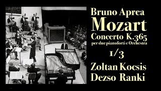 Bruno Aprea  Zoltan Kocsis  Dezso Ranki  Mozart K 365  13 Orchestra Rai Torino 1972 [upl. by Atirres]