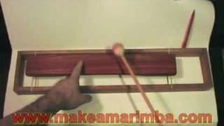 Tuning Marimbas  Finding the Nodes [upl. by Opiuuk]