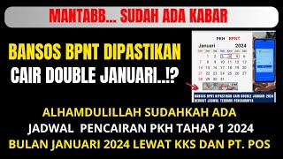 SUDAH ADA KABAR BPNT CAIR DOBEL JANUARI 2024 [upl. by Nnek]