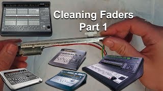 Part 1 Fader Cleaning Alps Digidesign Control 24 C24 Command 8 002 amp 003 [upl. by Ayotl188]