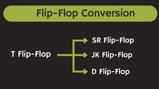 T to SR Flip Flop T to JK Flip Flop and T to D Flip Flop Conversion  FlipFlop Conversion [upl. by Burt]