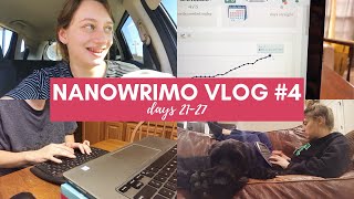 NaNoWriMo 2019 Vlog 4  days 2127 [upl. by Nahsyar]