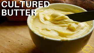 How to Make Cultured Butter at Home  Chef Studio Basics [upl. by Ahsad]