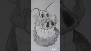 🤩The lionking2 timon and pumbapencilartfunnyshorts viral trendingcomedydrawing lolclips [upl. by Buine]