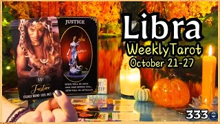 LIBRA♎️“Double Justice amp Protection Think It Through”333 Libra Tarot Reading October 2127 2024 [upl. by Vilhelmina669]