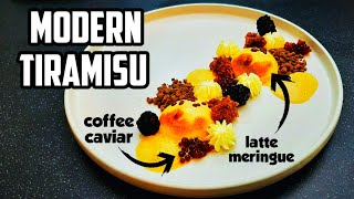 Deconstructed Tiramisu  Molecular Gastronomy  Modern Plating Ideas and Techniques [upl. by Anaeirb]