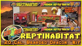 Zoo Med 20 Gallon ReptiHabitat™ Bearded Dragon Kit [upl. by Essined]