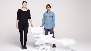 Watch the Big Bow Project See how Snarkitecture wrapped an Eames Lounge Chair [upl. by Ratna228]