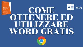 Come ottenere ed utilizzare Word gratis e senza installazione [upl. by Humphrey]