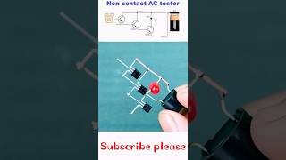 Non Contact AC Line Tester Circuitshorts diycircuit electronicsproject [upl. by Nnylacissej443]