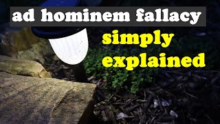 Ad Hominem Fallacy  Simply Explained [upl. by Jeramie]