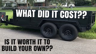 Should You Build Your Own Dump Trailer Answering Some Of Your Questions [upl. by Nnayar370]