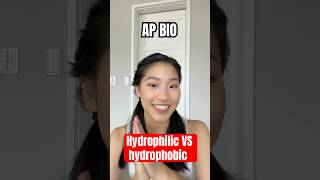 AP Bio Part 6 Hydrophilic VS Hydrophobic💧🚫 apbio biology apbiology fyp foryou [upl. by Ameehsat]