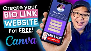 How To Create A BIO LINK Website with Canva For Free [upl. by Ragnar]