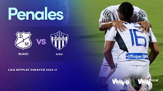 Medellín vs Junior penales  Liga BetPlay Dimayor 20232  Final  Vuelta [upl. by Leahcimauhsoj765]