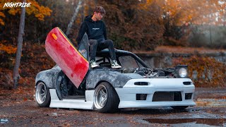 Getting my V8 Mazda Miata ready to hit the streets  Nightride [upl. by Orlan]