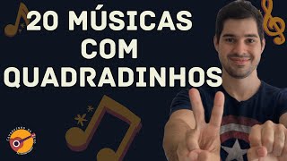 20 MÚSICAS MUITO FÁCEIS COM QUADRADINHOS PARA CAVACO [upl. by Oreste]