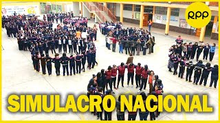 Simulacro nacional nos preparamos para un sismo de gran magnitud en Perú [upl. by Hsetirp205]