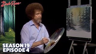 Bob Ross  Snowy Morn Season 19 Episode 4 [upl. by Ermentrude]